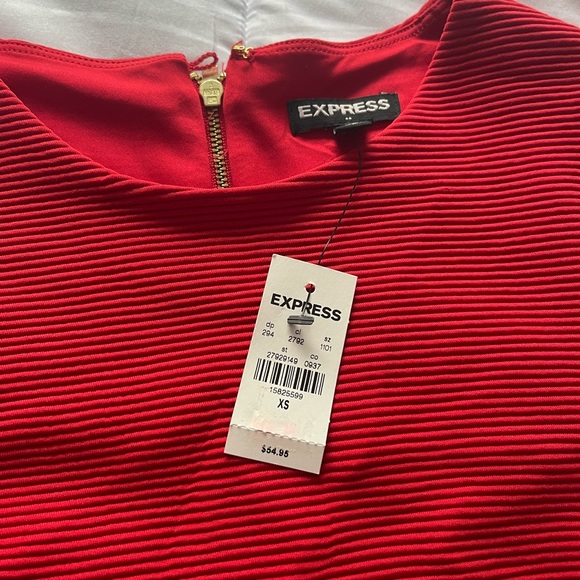 NWT Express Ribbed Body Con Cutout Dress - Picture 5 of 5